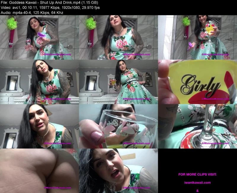 Goddess Kawaii in Video - Shut Up And Drink 2023 [Lesbian Wam, Pov | HD] (Mp4/1000 MB)