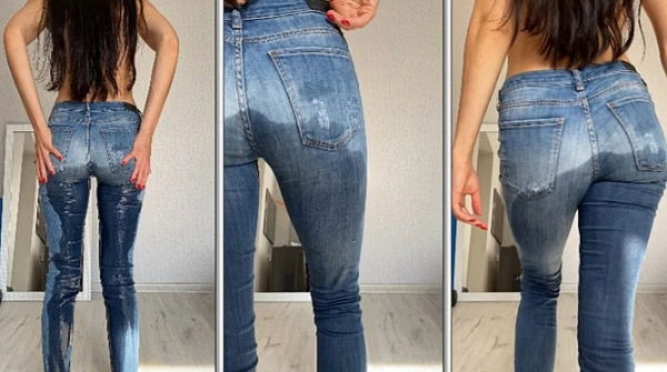 Princess Monica in Video - Pee Wet Jeans Tease Masturbation 2023 [Piss Fetish, Lesbian Pissing Girls | HD] (Mp4/1000 MB)