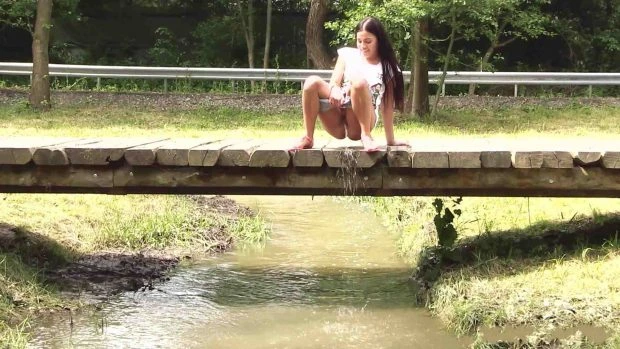 Eveline Dellai in Video - Pissing Scene 2023 [Perverse, Satin Sex | HD] (Mp4/1000 MB)