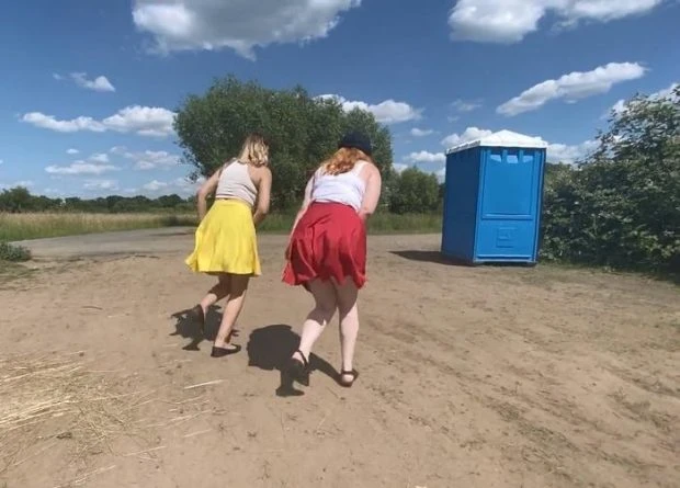 Iva Sonnenschein in Video - Toilet Is Closed?! Then We Just Piss Next To It! 2023 [Piss Spitting, Domination | HD] (Mp4/1000 MB)