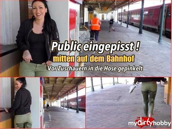 Mira - Grey in Video - In The Middle Of The Station Eingepisst! 2023 [Orgasm, Outdoor Sex | HD] (Mp4/1000 MB)
