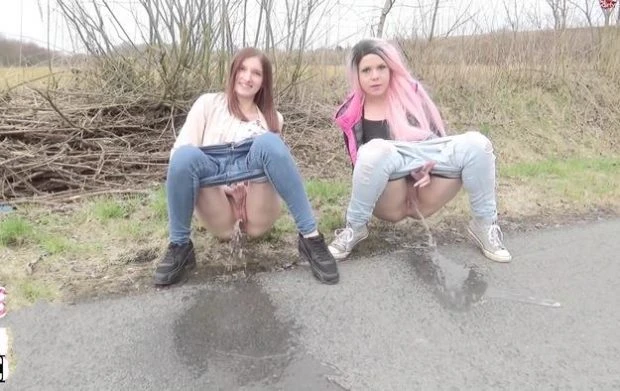 Maya Maibach With Eva Berg in Video - Pissing On The Street 2023 [Orgy, Public Sex | HD] (Mp4/1000 MB)